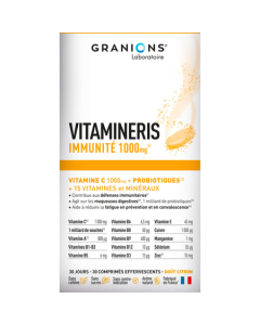 Granions Vitamineris Immunité 1000mg Comprime Effervescents x30