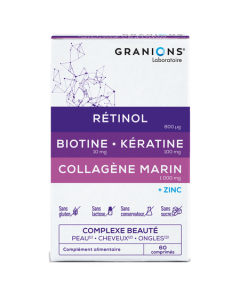 Granions Complexe Beauté Peau Cheveux Ongles Comprimés x60