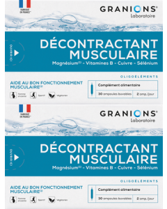 Granions Décontractant Musculaire Solution Buvable Ampoules x30 X2