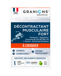 Granions Décontractant Musculaire Fort Comprimés à Croquer x30