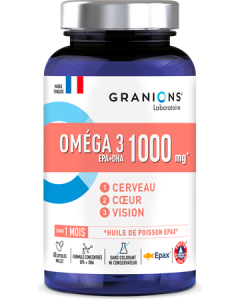 Granions Oméga 3 1000mg Capsules x60