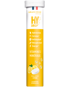 Granions HyDrop Pastilles Hydratation Citron Comprimés Effervescents x20