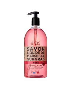 MKL Green Nature Savon Liquide de Marseille Surgras Rose 1L