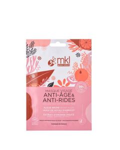 MKL Green Nature Masque en Tissus Visage Anti-Âge & Anti-Rides Cosmos Nat