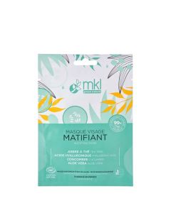 MKL Green Nature Masque en Tissus Visage Matifiant Cosmos Nat
