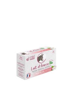 MKL Green Nature Savon Surgras Lait D'Anesse Bio Fleur De Coton 100g