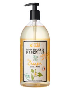 MKL Green Nature Savon Liquide Marseille Bio Fleur d'Oranger 1L 