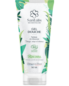 Santalis Gel Douche Aloe Vera Bio 50ml