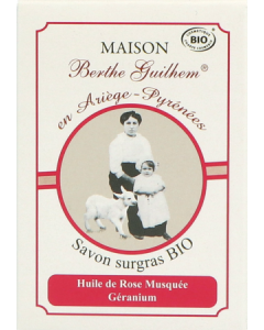 Maison Berthe Guilhem Savon Rose Musquée Géranium 100g