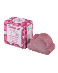Lamazuna Nettoyant Visage Solide Peau Sèche et Sensible à L'Hibiscus 25g