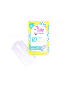 Lamazuna Recharge de 10 Lames Pour Rasoir de Sureté Acier Inoxydable