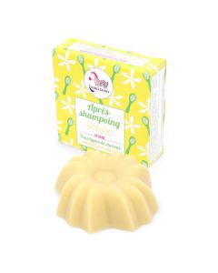Lamazuna Après-Shampoing Solide Bio aux Douces Notes Vanillées 74 g