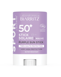 Laboratoires de Biarritz Sport Stick Solaire Spf50+ Mauve 12g