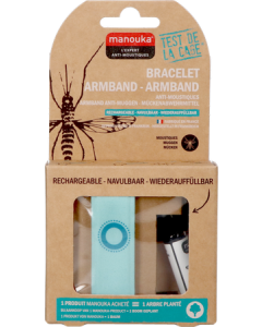 Manouka Bracelet Antimoustique Adulte Turquoise