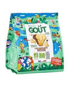 Good Gout Kidz Biscuit Animaux Nappés Chocolat Bio 120g