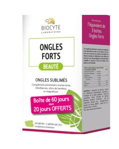 Biocyte Pack Ongles Forts 40 Gélules