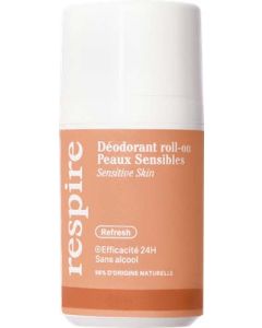 Respire Déodorant Roll-On Rechargeable Peaux Sensibles 50ml