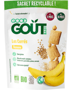 Good Gout Baby Carres Banane Bio 50g
