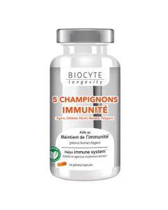 Biocyte 5 Champignons 30 gélules
