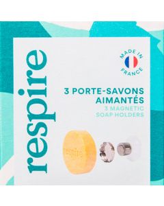 Respire Porte-Savon Aimanté x3