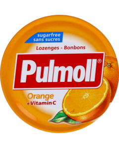 Pulmoll Orange Vitamine C Pastille Sans Sucre 45g