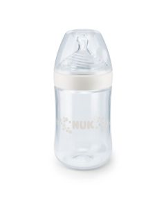 Nuk Biberon Nature Sense 260ml tétine silicone T1M neutre