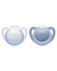 Nuk 2 Sucettes Taille 0 GENIUS Garçon