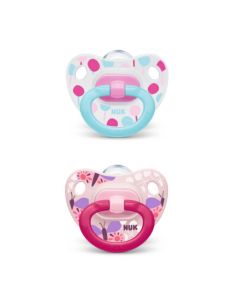 Nuk 2 Sucettes Taille 1 CLASSIC Fille