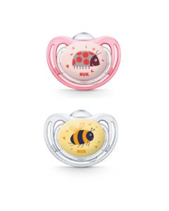 Nuk 2 Sucettes Taille 2 FREESTYLE Fille
