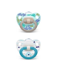Nuk 2 Sucettes Taille 3 CLASSIC Garçon