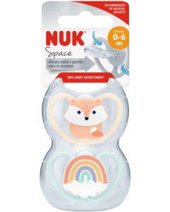 Nuk Sucette Silicone Space 0/6m X2