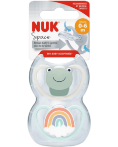 Nuk Sucette Silicone Space 0/6m Fille X2