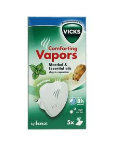 Vicks Comforting Diffuseur d'Huiles Essentielles + 5 Recharges Incluses