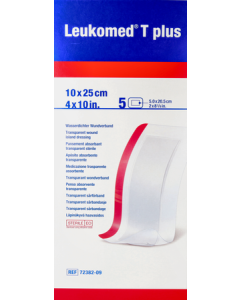 Leukomed T Plus Pansement Adhesif 10cmx25cm 5 unités