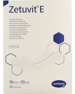 Zetuvit E Pansement Absorbant Sterile 10cm X 10cm 25