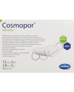 Cosmopor Silicone Pansement Hydrocellulaire 7cm2 X 5cm 10 unités