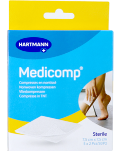 Medicomp Compresse 7cm5 X 7cm5 2x5