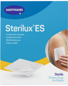 Sterilux Compresse 7cm5 X 7cm5 Sachet 2x5
