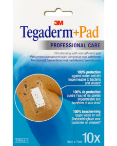3m Tegaderm + Pad Pansements 5cmx7cm 10 unités