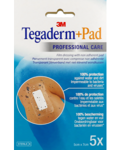 3m Tegaderm + Pad Pansements 5cmx7cm 5 unités