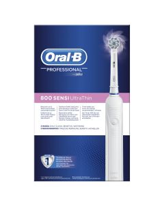 Oral-B Professional 800 Sensi Ultrathin Brosse à Dents Électrique Rechargeable par Braun 1 Manche 2 Brossettes