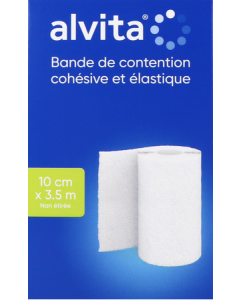 Alvita Bande de Contention Légère 3m5 X 10cm Blanc