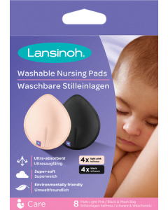 Lansinoh Coussinets D'Allaitement Lavables x8