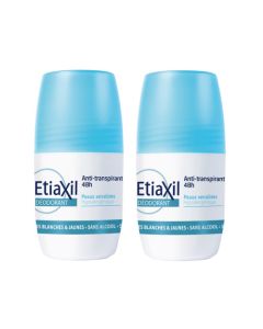 Etiaxil Déodorant Anti-transpirant 48h Roll-On Lot de 2x50ml