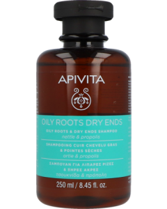 Apivita Shampooing Cheveux Gras Pointe Sèche 250ml