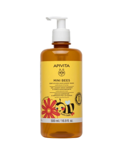 Apivita Mini Bees Gel Lavant Doux Cheveux Corps Pour Enfant 500ml