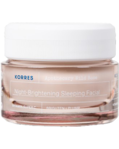 Korres Rose Sauvage Crème De Nuit Eclat Rose Sauvage 40ml