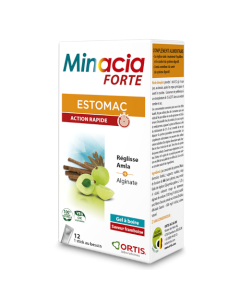 Ortis Minacia Forte Estomac Action Rapide Gel À Boire 12 Sticks