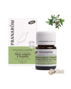 Pranarôm Perles d'Huile Essentielle Thym Vulgaire Ct Thujanol Sommité Fleurie Bio x60