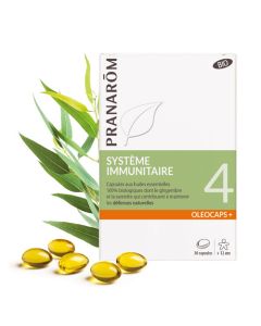 Pranarôm Oléocaps 4 Système Immunitaire Bio 30 Capsules
